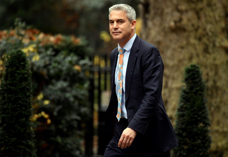 Britain's Secretary of State for Exiting the European Union, Stephen Barclay, arrives in Downing Street, in central London