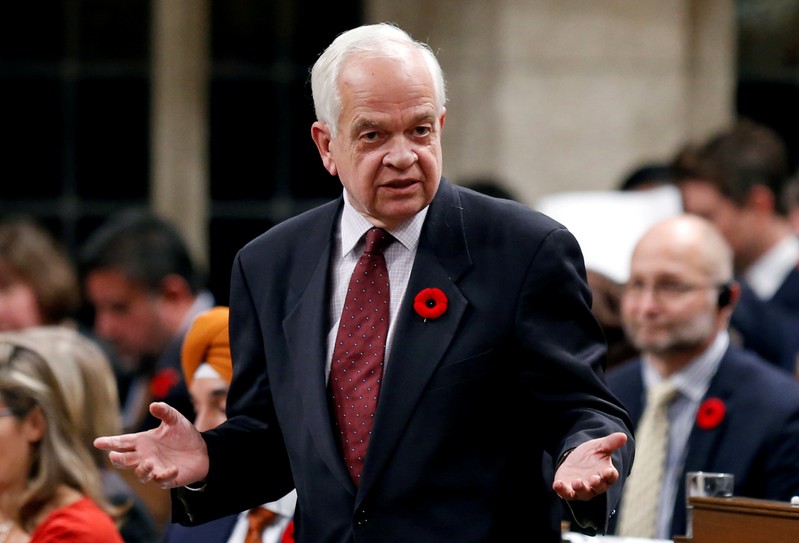 FILE PHOTO: Canada's Immigration Minister John McCallum speaks in the House of Commons in Ottawa