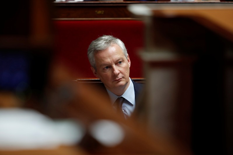 French Finance Minister Bruno Le Maire attends the questions to the government session at the National Assembly in Paris