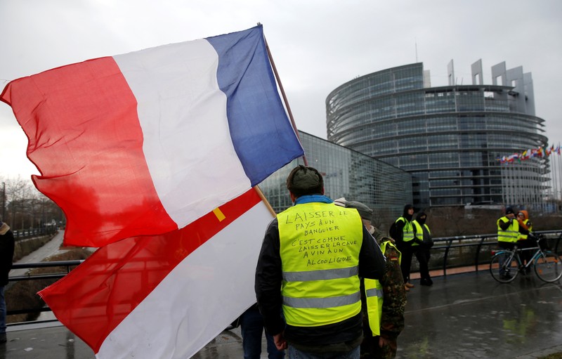 Protesters take part in a demonstration of the 