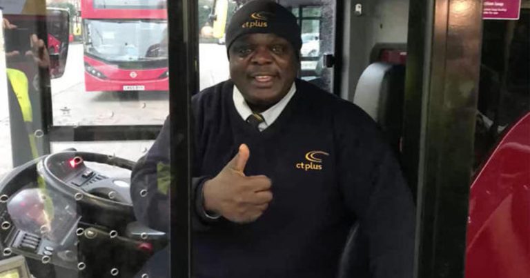 Once-homeless man becomes London’s happiest bus driver