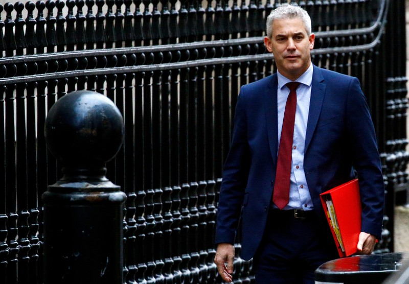 FILE PHOTO: Britain's Secretary of State for Exiting the EU Stephen Barclay leaves Downing Street in London