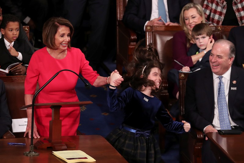 Pelosi votes for herself as U.S. House of Representatives meets for start of 116th Congress on Capitol Hill in Washington