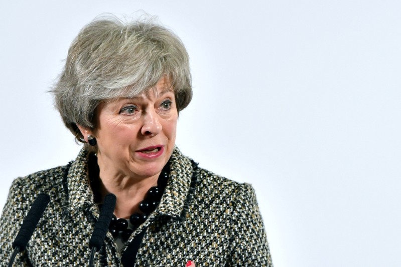 Britain's PM May launches government's NHS Long Term Plan in Liverpool