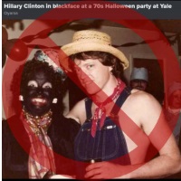 Blackface Photo Doesn’t Show Clintons