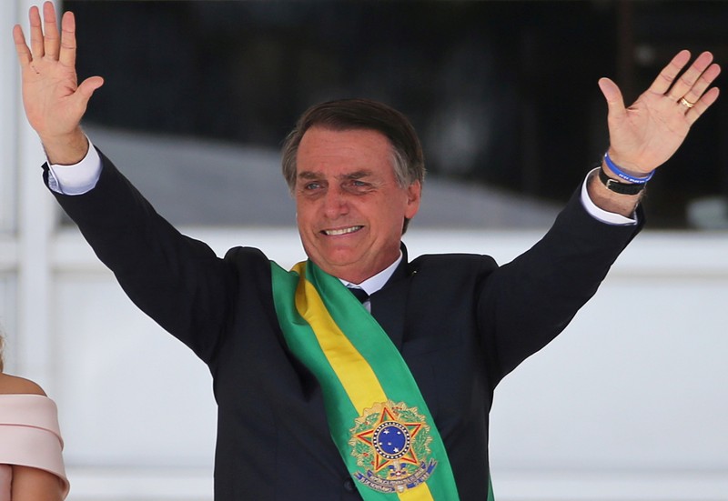 FILE PHOTO: Jair Bolsonaro takes office as Brazil's President