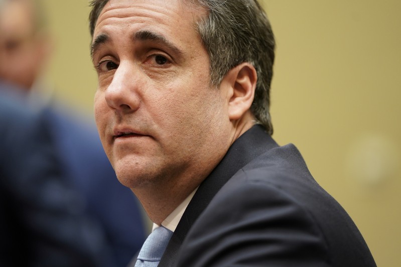 Former Trump personal attorney Cohen testifies before House Oversight hearing on Capitol Hill in Washington
