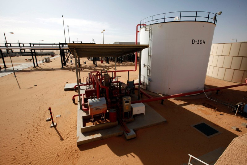 FILE PHOTO: A general view shows Libya's El Sharara oilfield