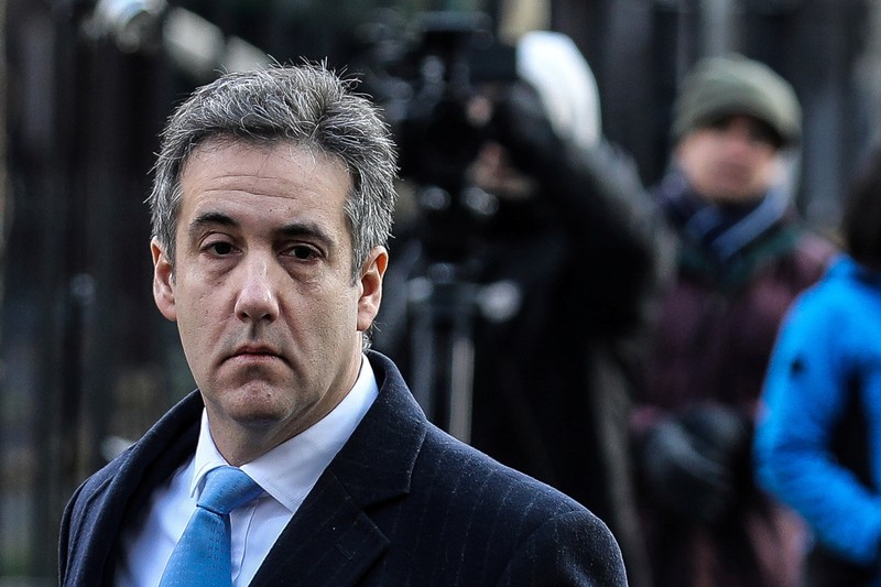 FILE PHOTO: FILE PHOTO: Michael Cohen, U.S. President Donald Trump's former lawyer, arrives for his sentencing at United States Court house in the Manhattan