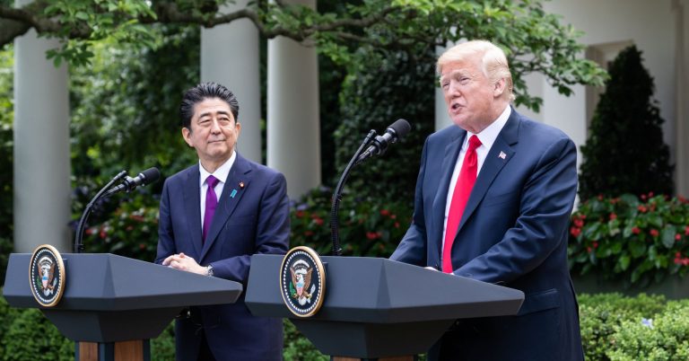 Japan’s Abe nominated Trump for the Nobel Peace Prize — reportedly after the US asked him to