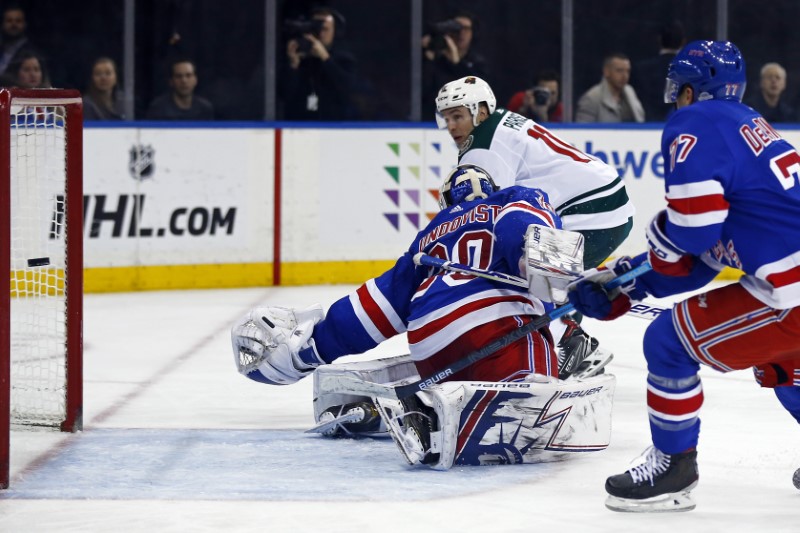 NHL: Minnesota Wild at New York Rangers