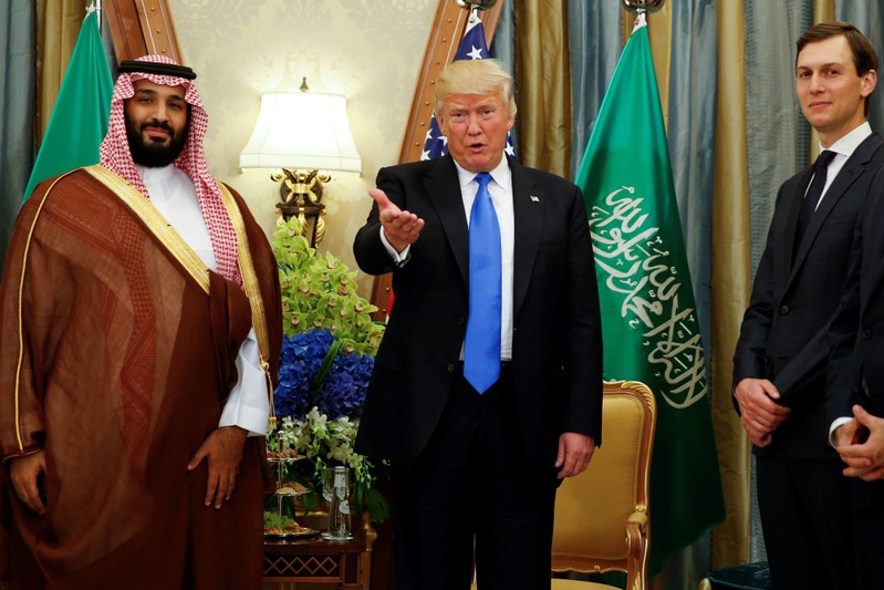 FILE PHOTO: U.S. President Trump meets with Saudi Arabia's Deputy Crown Prince Mohammed bin Salman in Riyadh