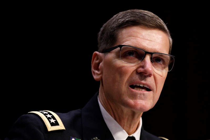 U.S. Army General Joseph Votel, commander of the U.S. Central Command, testifies before the Senate Armed Services Committee on Capitol Hill in Washington