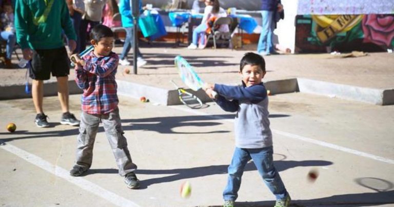 Tennis program brings kids from both sides of the border together
