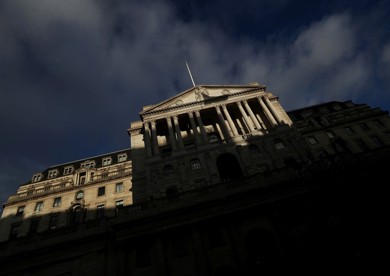 FILE PHOTO: The Bank of England is seen in the City of London