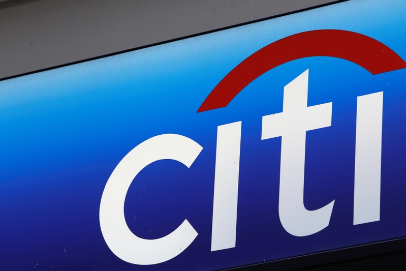 FILE PHOTO: A Citibank sign on bank branch in midtown Manhattan in New York