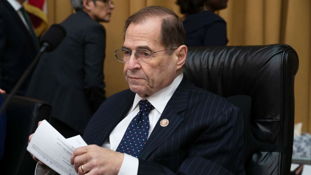 House Judiciary Committee Chairman Jerrold Nadler works on a bill to tackle domestic abuse on Capitol Hill in Washington, March 13, 2019.