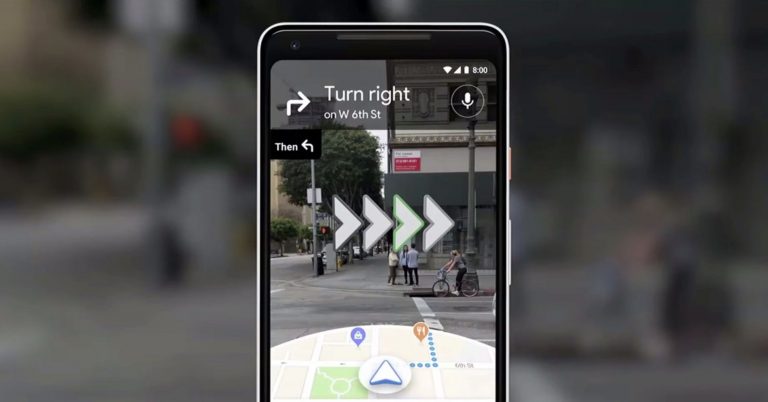 Experimental Google Maps feature puts arrows over images of the real world so you can’t get lost