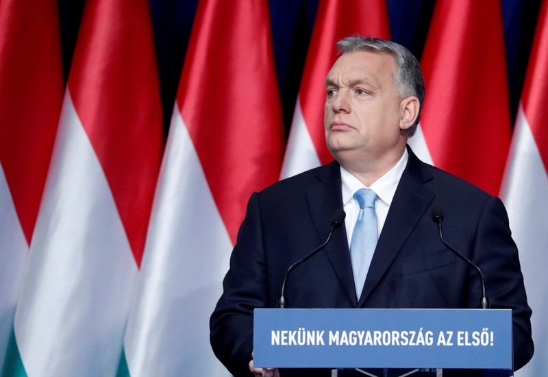 FILE PHOTO: Hungary PM Orban delivers annual state of the nation address