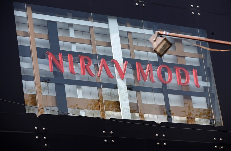 FILE PHOTO: A Nirav Modi showroom is pictured in New Delhi