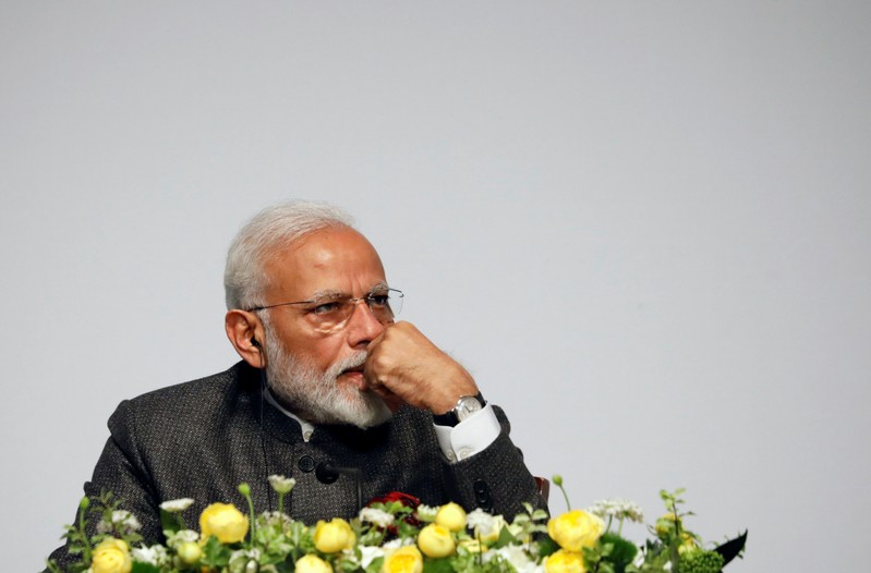 India's Prime Minister Narendra Modi attends a business symposium in Seoul