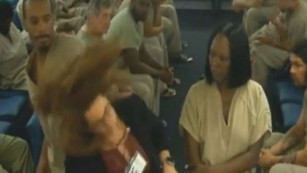 A Florida defense attorney was rushed to the hospital on Wednesday after an inmate punched her in the head.