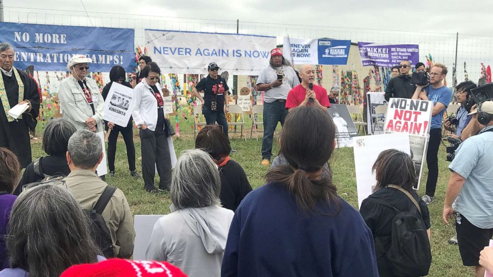 Protest at South Texas Residential Family Center in Dilley, Texas, March, 30, 2019.