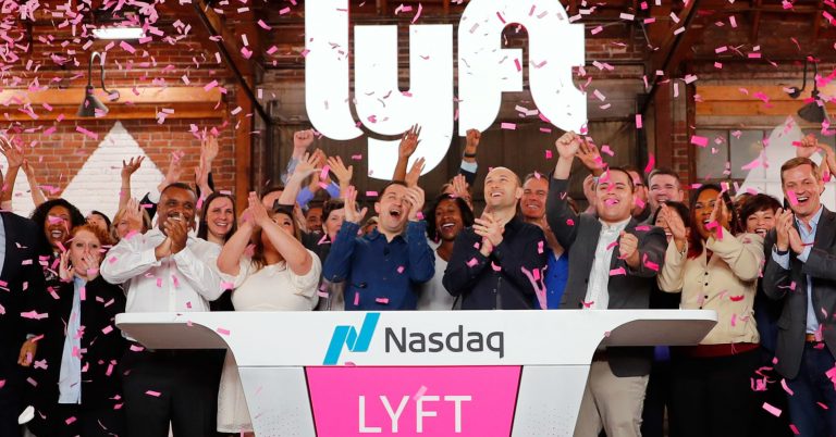 Lyft pops in trading debut, settles to modest gains