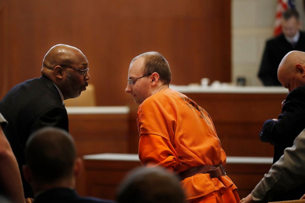 Jake Patterson appears for a brief hearing in Barron County Circuit Court, Feb. 6, 2019, in Barron, Wis. Patterson, 21, is accused of killing James and Denise Closs on Oct. 15 and kidnapping their daughter, Jayme Closs, from their Barron home.