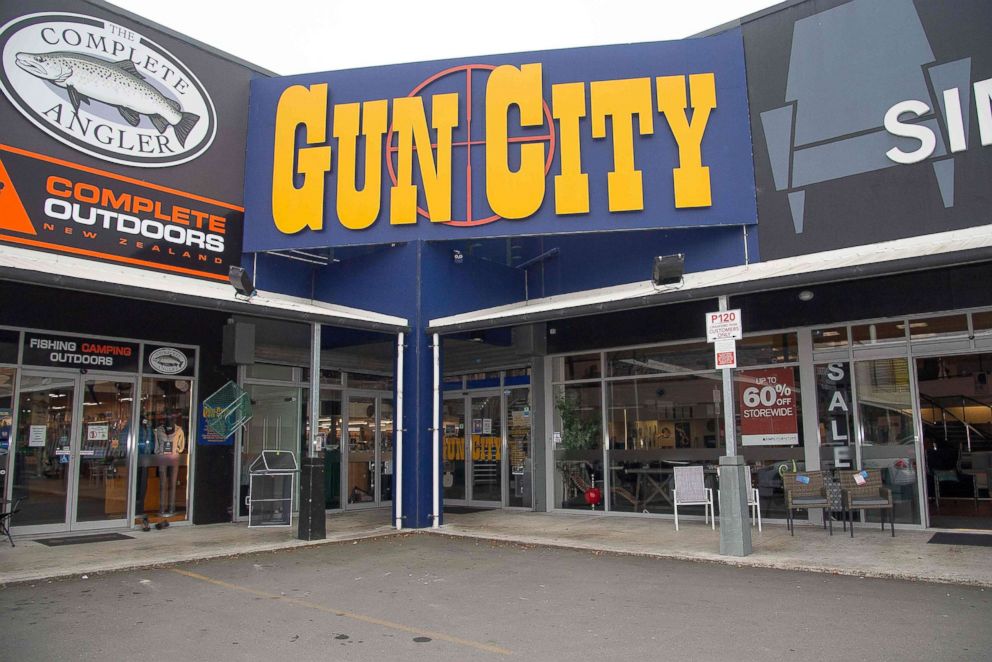 The Gun City store on the outskirts of Christchurch, March 18, 2019.