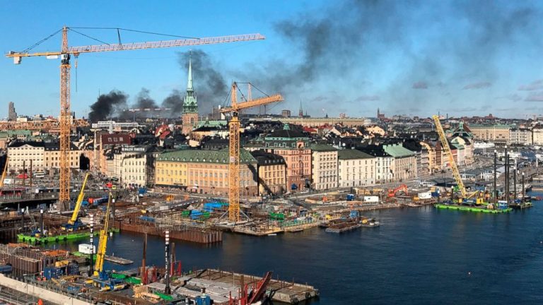 Out-of-service gas bus explodes in Stockholm; driver injured