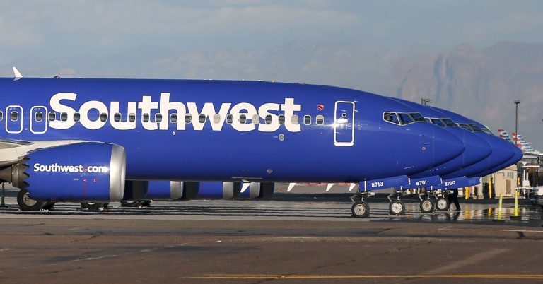 Southwest cuts revenue outlook on Boeing 737 Max groundings, shares slide