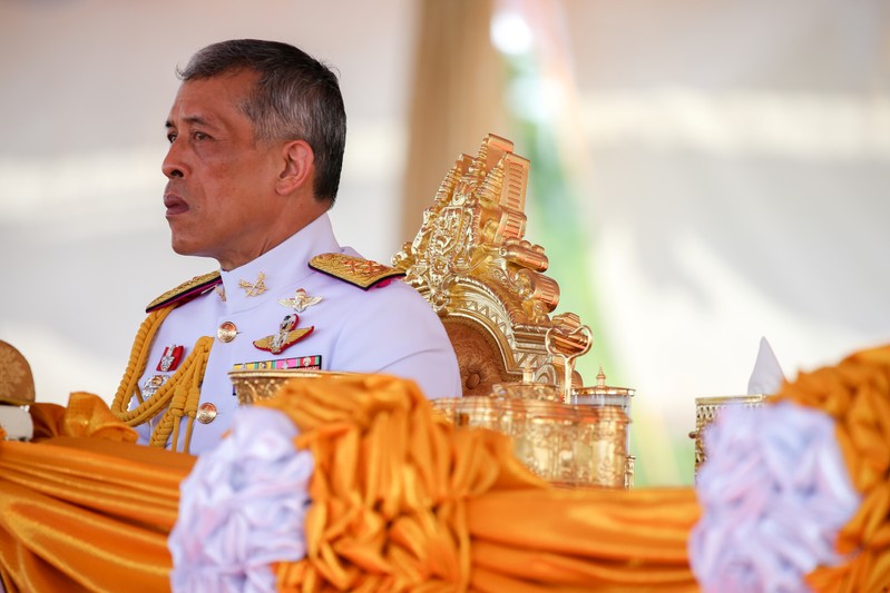 Thailand's King Maha Vajiralongkorn attends the annual Royal Ploughing Ceremony in central Bangkok