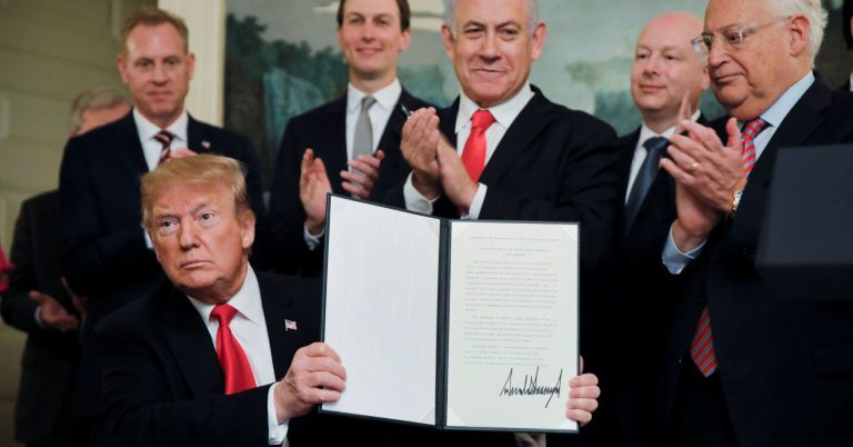 Trump has officially recognized Israel’s annexation of the Golan Heights. Here’s what it means
