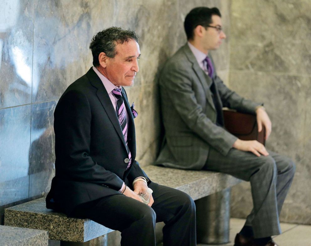 Phillip Vetrano, father of Karina Vetrano, sits outside a courtroom in New York, March 20, 2019.