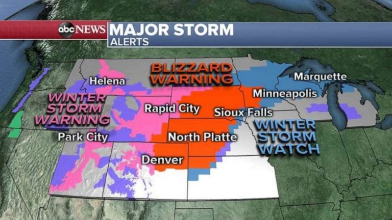 6 states under blizzard warnings as residents prepare for April snow storm