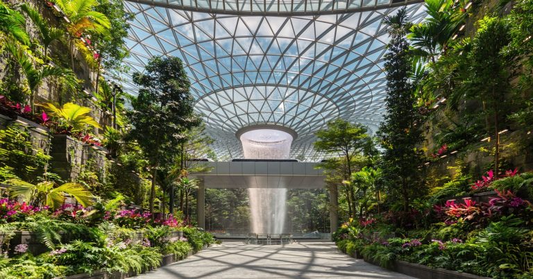 A peek inside Changi Airport’s Jewel finds magical gardens, the world’s tallest waterfall and a mall