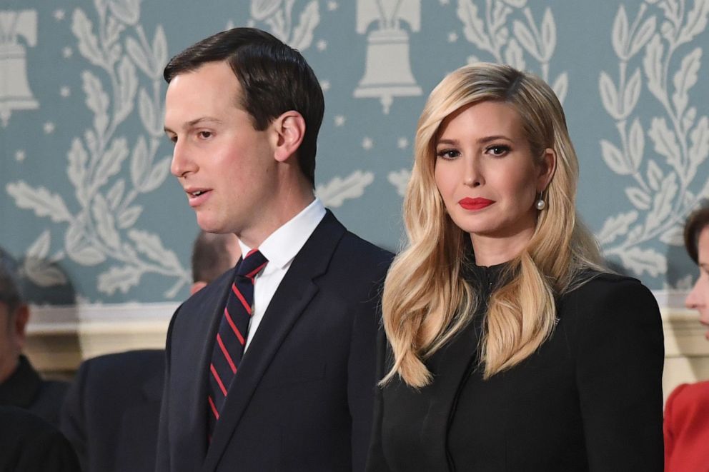 Ivanka Trump and husband Jared Kushner arrive to the State of the Union address at the U.S. Capitol in Washington, Feb. 5, 2019.