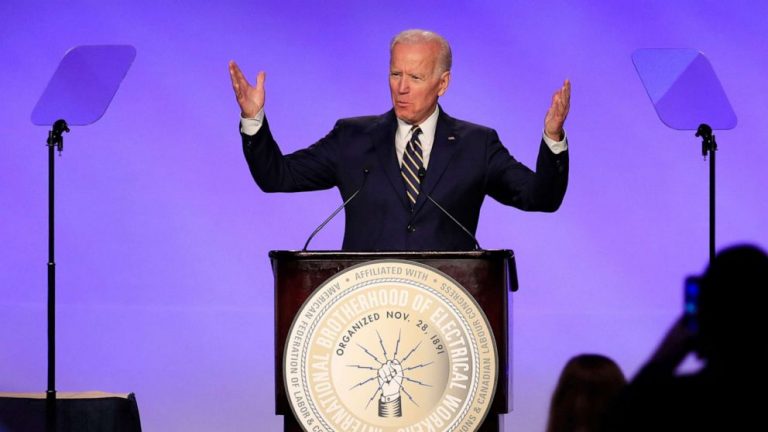 Biden repeatedly jokes about ‘permission’ to hug those on stage after accusations