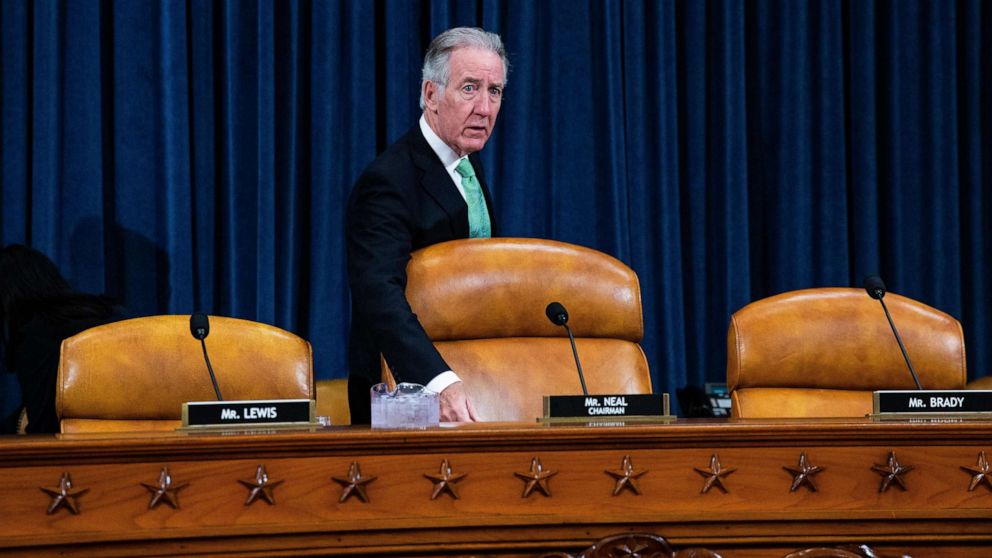 Rep. Richard Neal, Chairman of the House Ways and Means Committee, arrives for a hearing with Steven Mnuchin, in Washington, March 14, 2019.