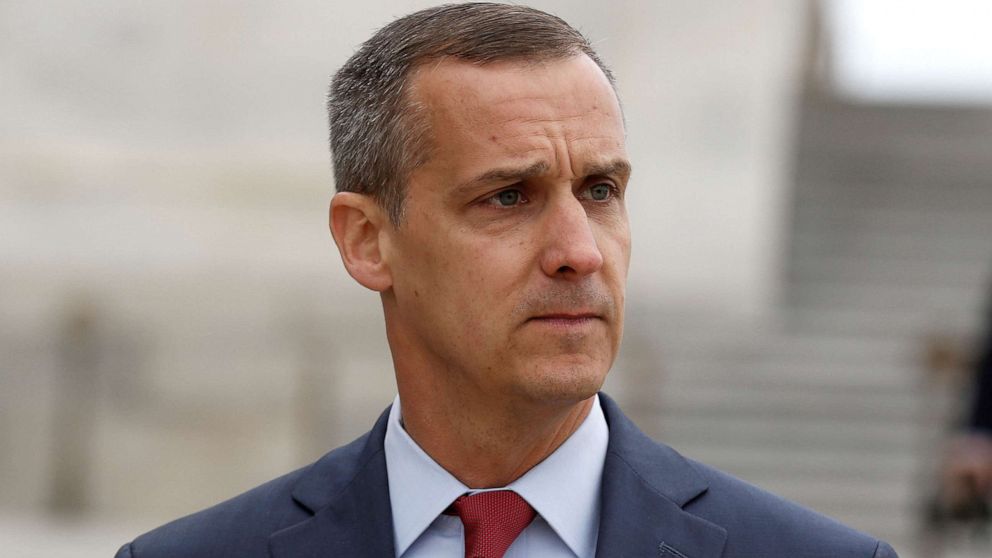 Former Trump campaign manager Corey Lewandowski departs after appearing before the House Intelligence Committee on Capitol Hill in Washington, D.C., March 8, 2018.