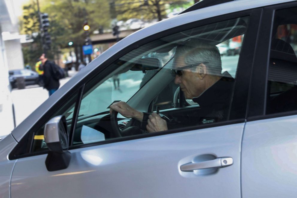 Special Counsel Robert Mueller arrives at his office building in Washington, April 12, 2019.