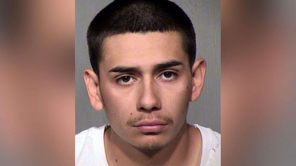 Joshua Gonzalez, 20, is pictured in an undated booking photo released by the Phoenix Police Department.