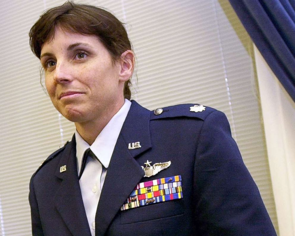 May 14, 2002 file photo of then-Air Force Lt. Col. Martha McSally on Capitol Hill. After more than a decade of wars in Iraq and Afghanistan, dozens of military veterans are running for Congress this election year.