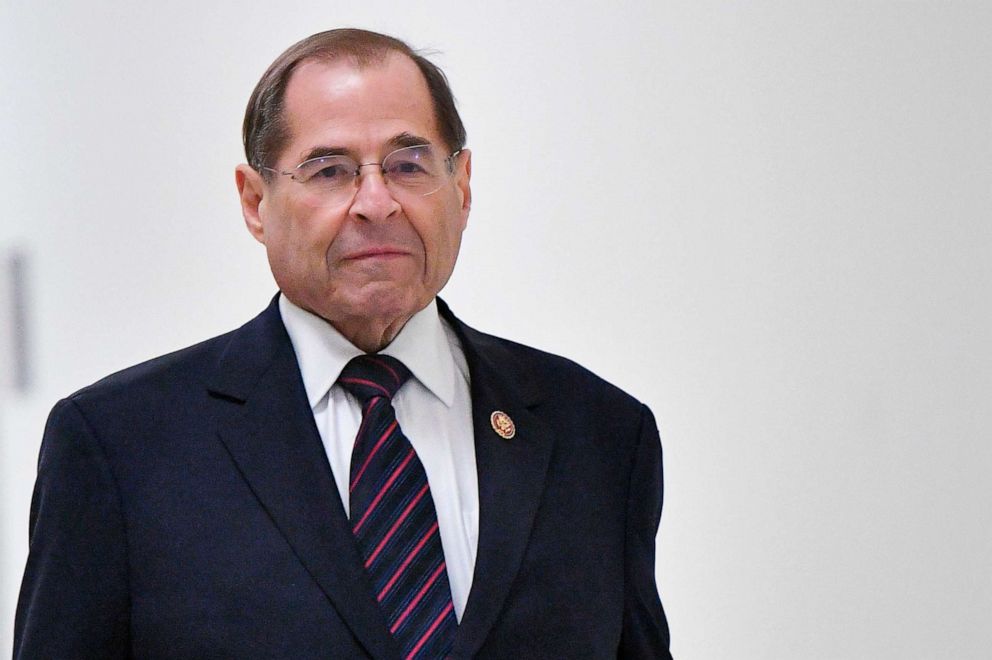In this file photo taken on March 25, 2019, U.S. House Judiciary Committee Chairman Jerry Nadler walks to his office at the U.S. Capitol in Washington, D.C.