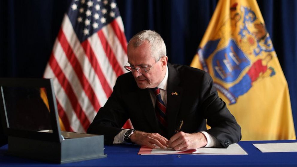 New Jersey Gov. Phil Murphy signed a bill that will allow terminally ill patients to end their own lives, April 12, 2019.