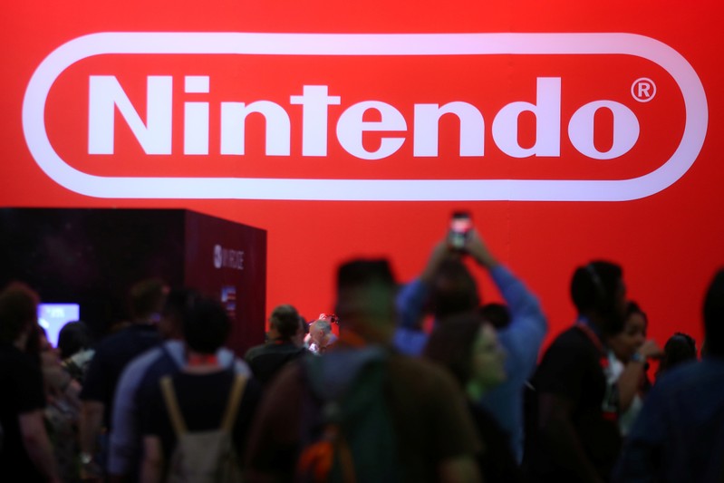 The Nintendo booth is shown at the E3 2017 Electronic Entertainment Expo in Los Angeles