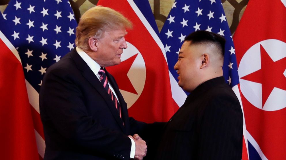 President Donald Trump meets North Korean leader Kim Jong Un, Feb. 27, 2019, in Hanoi.