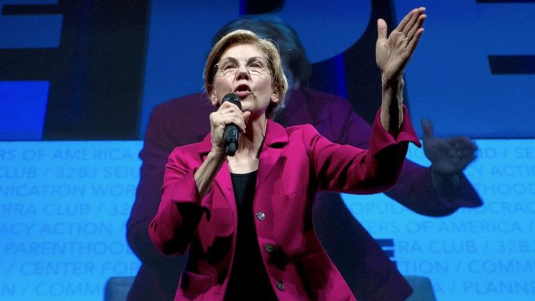 On the campaign trail, Elizabeth Warren furthers calls for impeachment proceedings