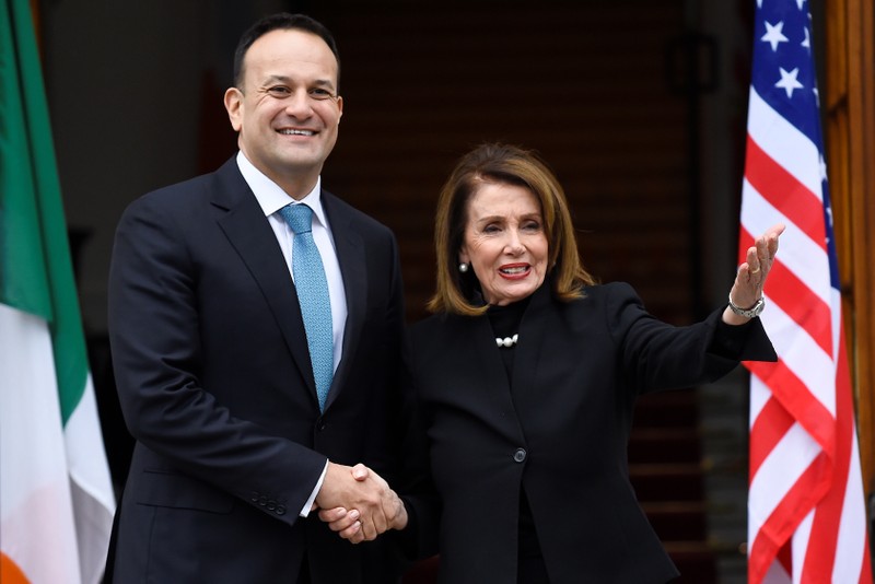 U.S. House Speaker Pelosi visits Dublin
